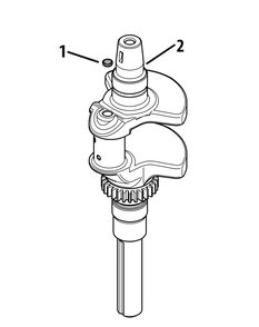 Kohler Sv715-3025 Crankshaft Diagram and Parts List for Z-FORCE48 (17BF3AGV-17BF3AGV010)(2010) Cub Cadet Lawn Tractor
